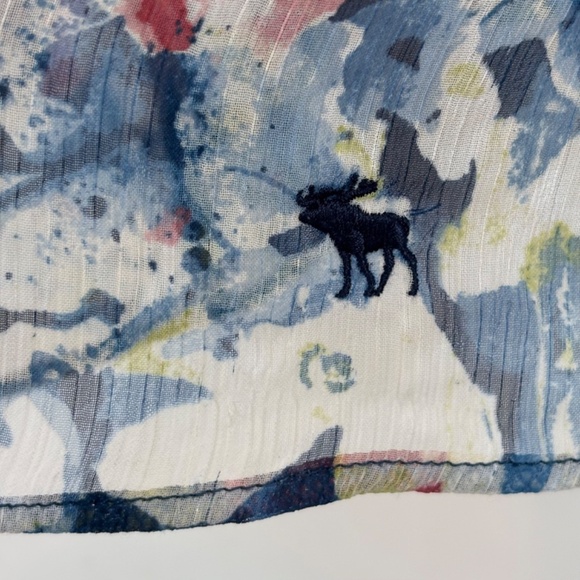 Abercrombie Babydoll Tank S Floral Y2K Crochet Lace Embroidered Preppy Boho 90s - Picture 2 of 11